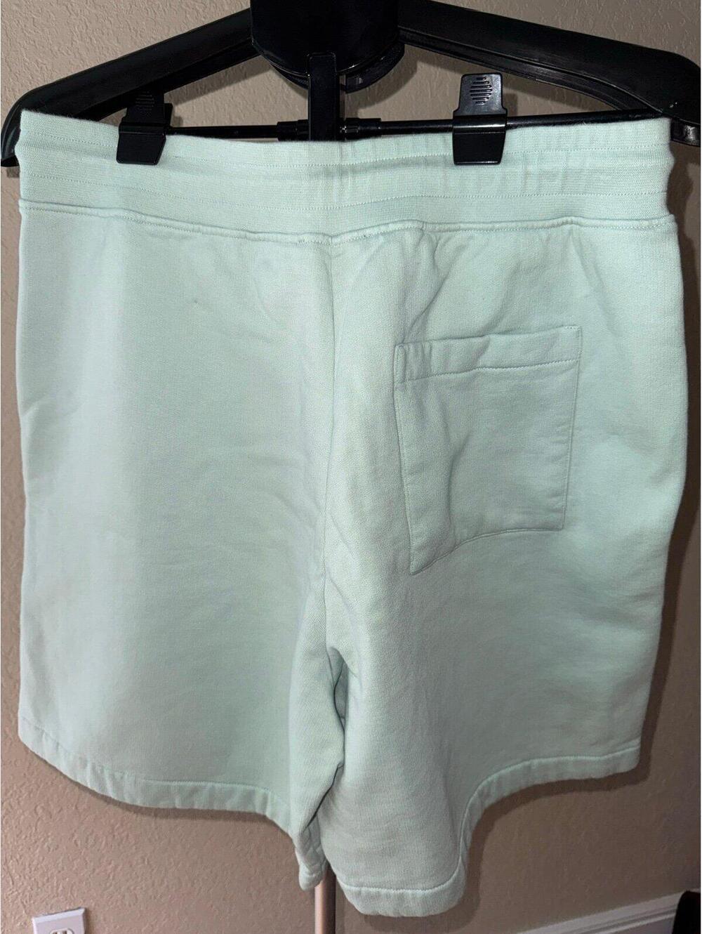 The Kooples Logo Sweat Shorts Mint Green 8” Inseam Size L NWT - Picture 5 of 5